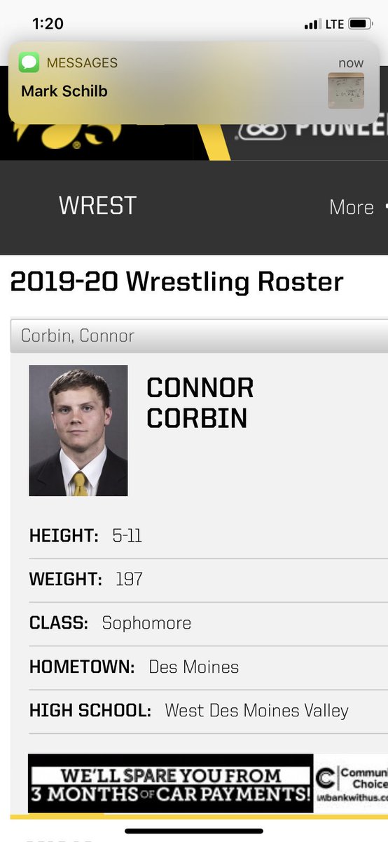 WDMVwrestling's tweet photo. In honor of the first day of Division I wrestling season getting under way good luck to @NickOldham00 (Ohio State) and @CCorbin195 (Iowa) this upcoming season. https://t.co/T7WPFnbZ2a
