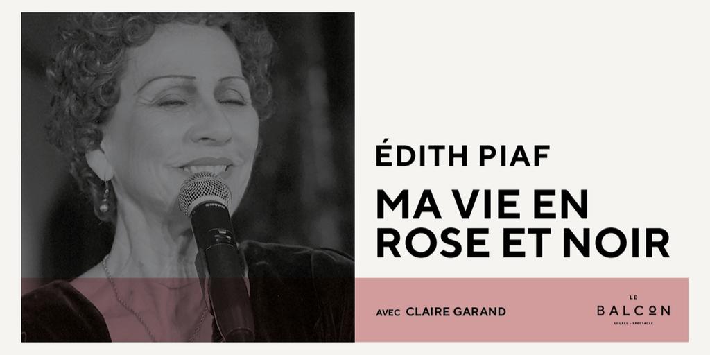 Claire Garand, voix exceptionnelle --et aussi puissante que la Môme Piaf--, interprétera ce soir les indémodables textes et mélodies de cette dernière. Un merveilleux moment à s'offrir! 
Détails et billets: ow.ly/Ge6450wHi3l #edithpiaf #mtlmoments #france #montreal