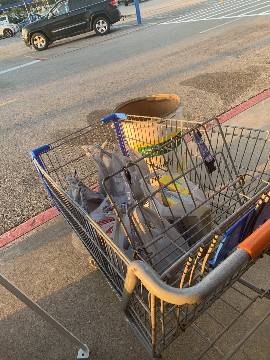 NMurrayKFDM's tweet photo. It’s day 7 of the Jazzie and Jimmy Food Drive benefiting the Southeast Texas Food Bank. Jimmy has been living in the Walmart parking lot in Beaumont since Friday. Check out his little living container. Come on out and make a donation!!! https://t.co/B2NZxqPTf2