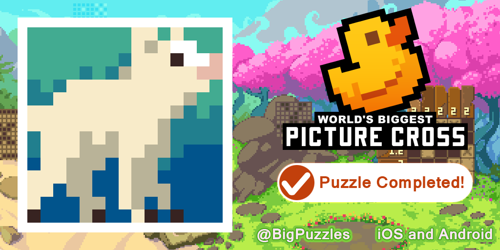 ChristyHarris24's tweet photo. I've just completed 'Lamb' in World's Biggest Picture Cross.
It's free https://t.co/l6oM2vRn4T #WBPC https://t.co/eyEiUiZx92