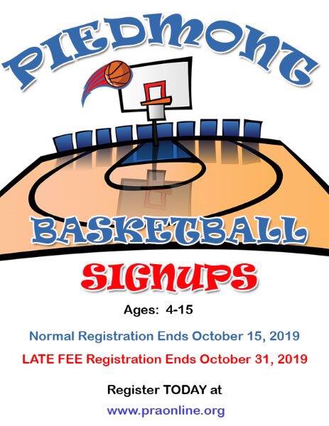 Piedmont Recreation Association (@piedmontrecasso) on Twitter photo 