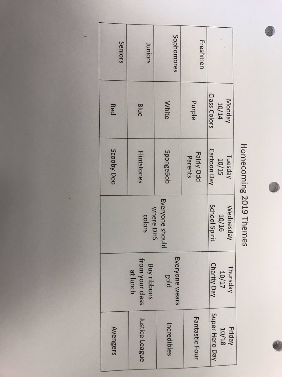 Get ready to show your spirit!!