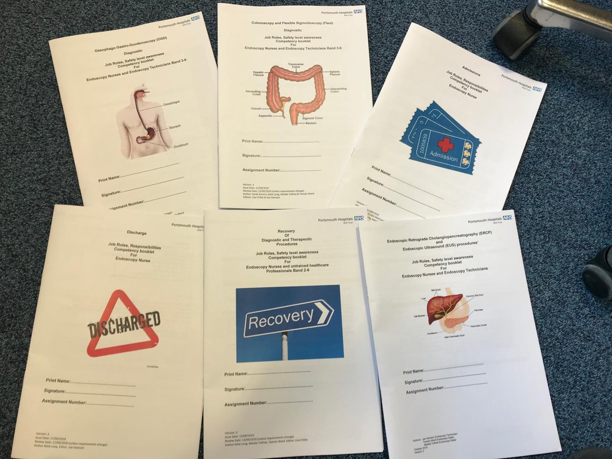 NatEndoport's tweet photo. The Endoscopy, Practice Educators have been hard at work. The first of our  21st century revamped/new look competency books have been printed. Well done team @Lisa1208 @QAHospitalNews #keepingsafe #keepinguptodate https://t.co/ZVFacK00Aw