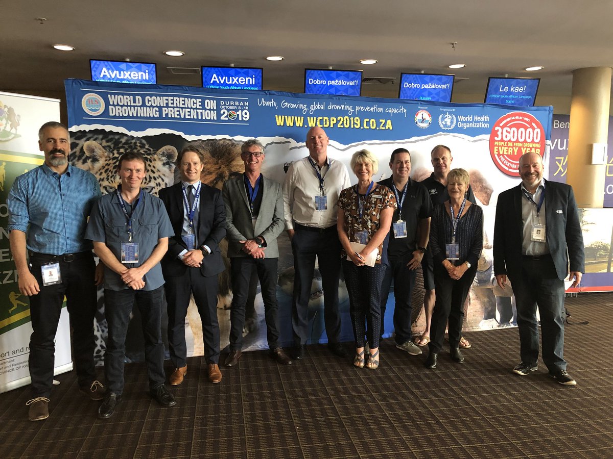 Kiwis at the World Conference on Drowning Prevention @SLSNZ @water_safety_nz @DPAuckland @SLSNR1 #wcdp2019