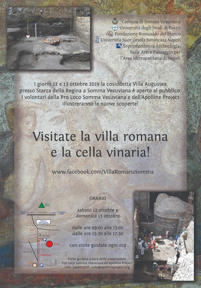 comune_somma's tweet photo. Visitate la villa Romana e la cella vinaria. Gli scavi di via Starza della Regina saranno aperti Sabato 12 ottobre e domenica 13 ottobre dalle 9 alle 13 e poi dalle 15.30 alle 17.30. I volontari della Pro Loco e dell'Apolline Project illustreranno le nuove scoperte. #archeologia https://t.co/1pPvXwgilV