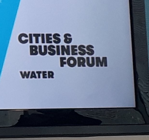 Technology supports transitioning to #waterwise #cities: sensors combined with AI <a href="/Microsoft/">Microsoft</a>, LeakMan project by <a href="/Niras/">GC 14max</a>, water-gates for #spongecities <a href="/grundfos/">Grundfos</a>. Conversation to continue from #citiesandbusinessforum  <a href="/c40cities/">C40 Cities</a> #thefuturewewant to <a href="/iwahq/">International Water Association</a> #WorldWaterCongress 2020