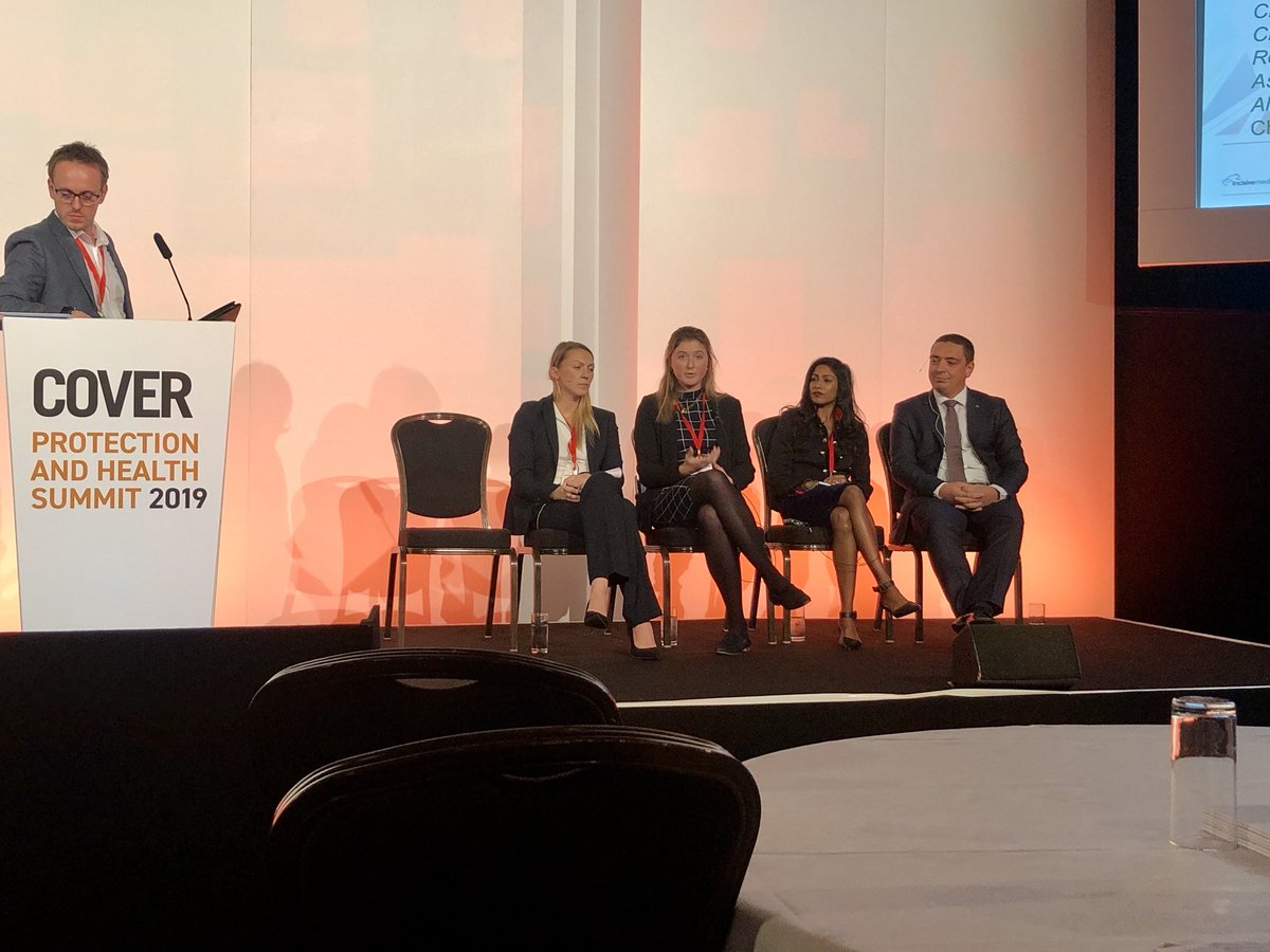 WIP_Network's tweet photo. Chloe Gilbert of @SwissRe at the #COVERsummit says we should not be asking how #GenerationRent should engage with the protection industry but how should we engage with them?  We don’t need new products we just need to make them relevant to the 25-34 year old demographic. https://t.co/uWr3xqbkkD
