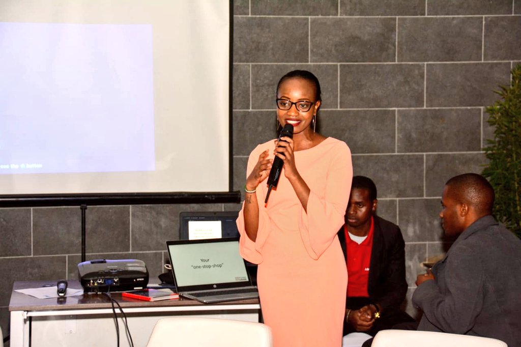 Arch_KE's tweet photo. Winnie Waithera of Kitchens and Beyond gives a presentation about their products. Thank you Kitchens and Beyond for sponsoring the #AAKBuildTalk #WorldHabitatDay #HousingForAll @BeyondKitchensK https://t.co/qw2idCFzO6