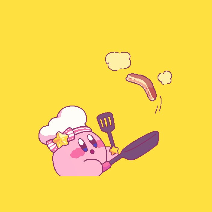 カービィ 「#パンケーキの日 」|あめ玉のイラスト