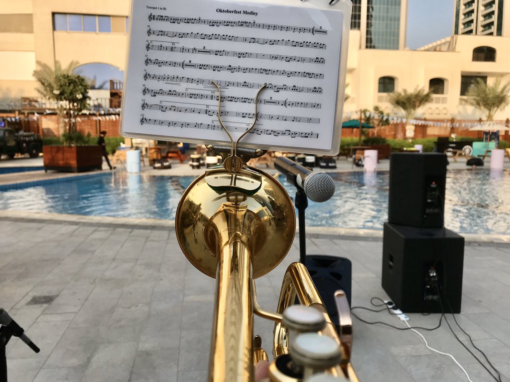 BierkellerB's tweet photo. Soundcheck time! People of Abu Dhabi come and see us tonight and tomorrow @RoyalMeridienAD https://t.co/nPlvaDBCDn