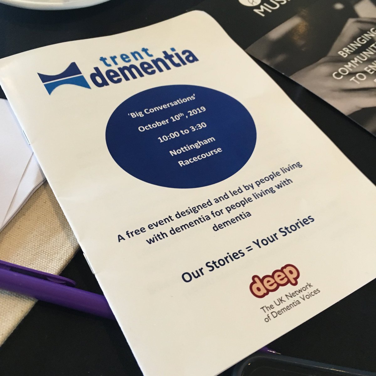 ⁦<a href="/TrentDementia/">TrentDementia</a>⁩ ⁦@TomDening⁩ #TheBigConversation ⁦<a href="/lamplight58/">Angela Moore</a>⁩ Going well, some amazing stories and people.