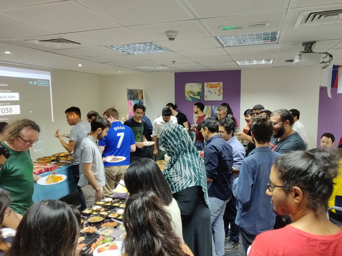 UbisoftAbuDhabi's tweet photo. Celebrating our various cultures with a #Ubilicious potluck lunch. 28 different nationalities provide a tasty array of food 😋
#Diveristy #LifeAtUbi #UbisoftAbuDhabi https://t.co/6qvCtDx0E1