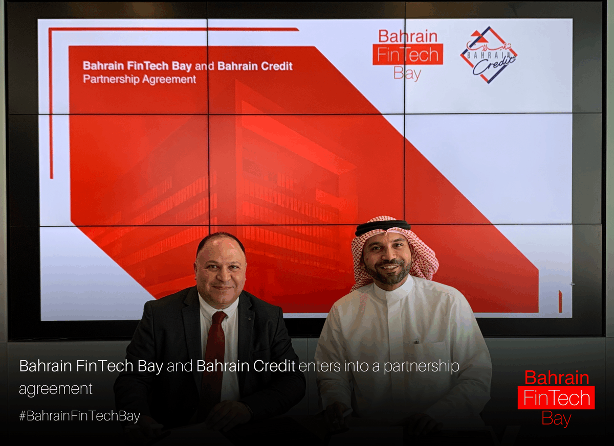 FinTechBay's tweet photo. We are excited to have entered into a partnership agreement with Bahrain Credit and welcome them as our Corporate Partner.
#BahrainFinTechBay #FinTechBay #BahrainCredit #FinTech #FintasticBahrain #TeamBahrain https://t.co/XXIntuLLfb