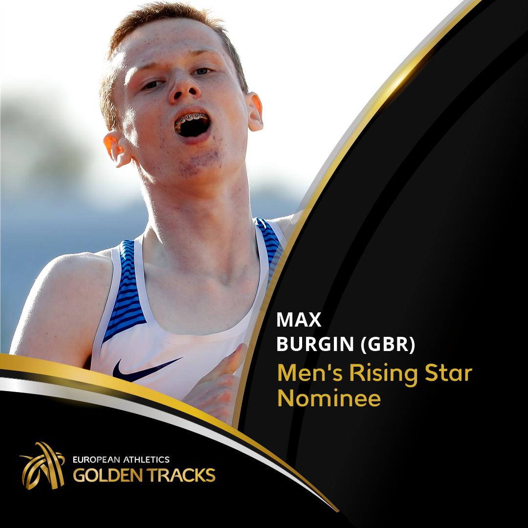 RT to vote for Max Burgin! 🎂17 ⏱European U20 800m record of 1:45.36 📈 World U18 800m leading time Voting closes at 12:00pm CET on Friday 18 October. #GoldenTracks