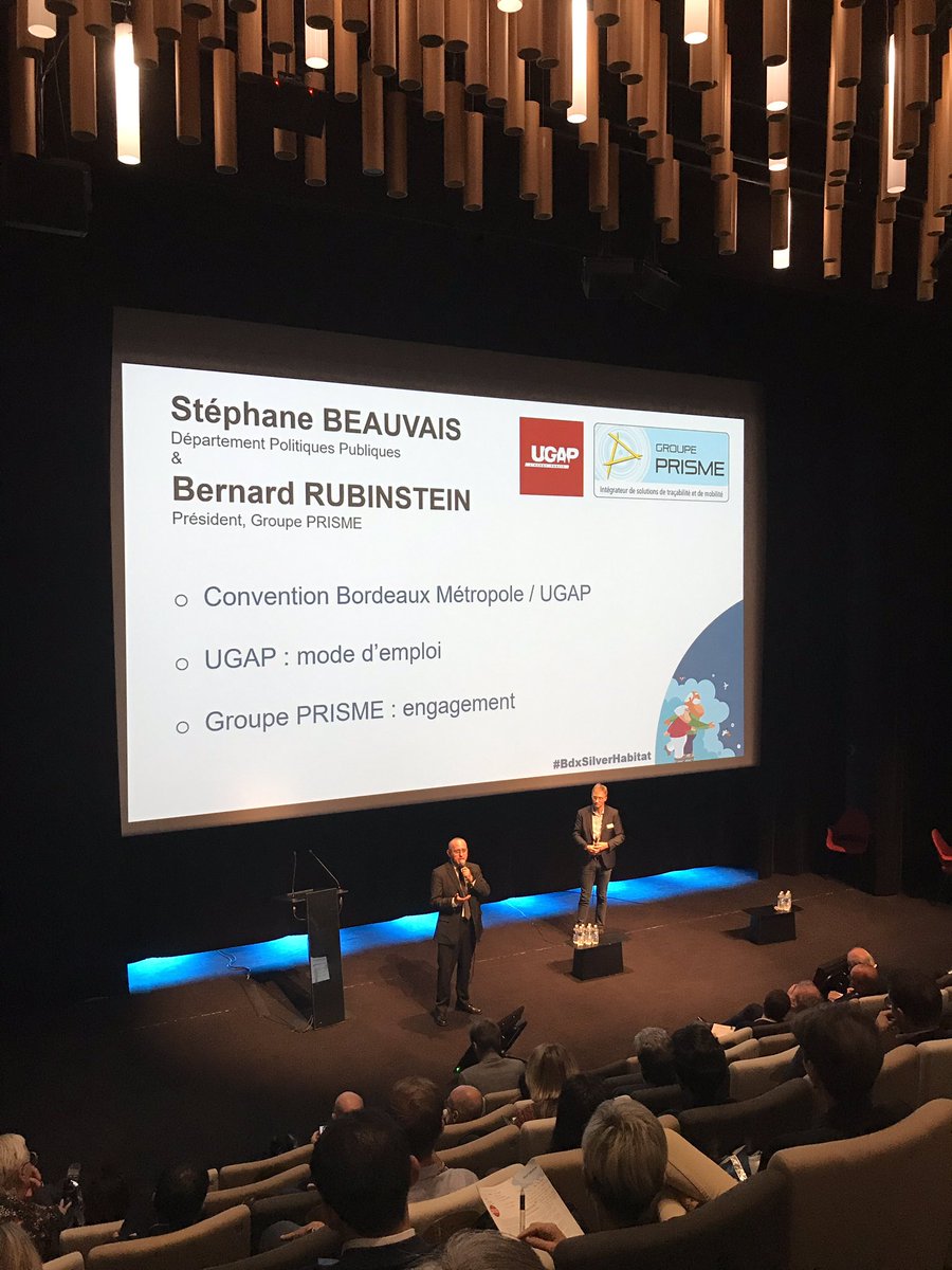 BdxSilverHabitat (@bxsilverhabitat) on Twitter photo On termine les pitchs avec <a href="/StephaneBeauvai/">Stéphane Beauvais</a>, département Politiques Publiques de l’<a href="/ugap/">UGAP</a> et Bernard Rubinstein <a href="/GroupePRISME/">GroupePRISME</a>
Des exemples intéressants concernant les EHPAD : logistique, créations de différentes zones d’alerte, qualité de soins...
#BdxSilverHabitat #Prevention On termine les pitchs avec <a href="/StephaneBeauvai/">Stéphane Beauvais</a>, département Politiques Publiques de l’<a href="/ugap/">UGAP</a> et Bernard Rubinstein <a href="/GroupePRISME/">GroupePRISME</a>
Des exemples intéressants concernant les EHPAD : logistique, créations de différentes zones d’alerte, qualité de soins...
#BdxSilverHabitat #Prevention
