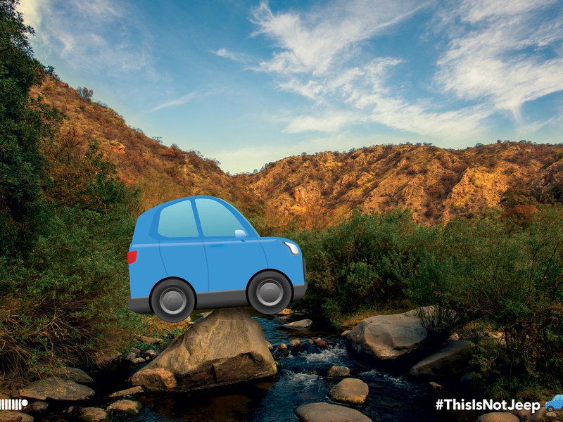 adage's tweet image. Jeep is liberated from an ‘imposter’ emoji and celebrates with ‘#ThisIsNotJeep’ campaign ow.ly/mQkX50wGYK0