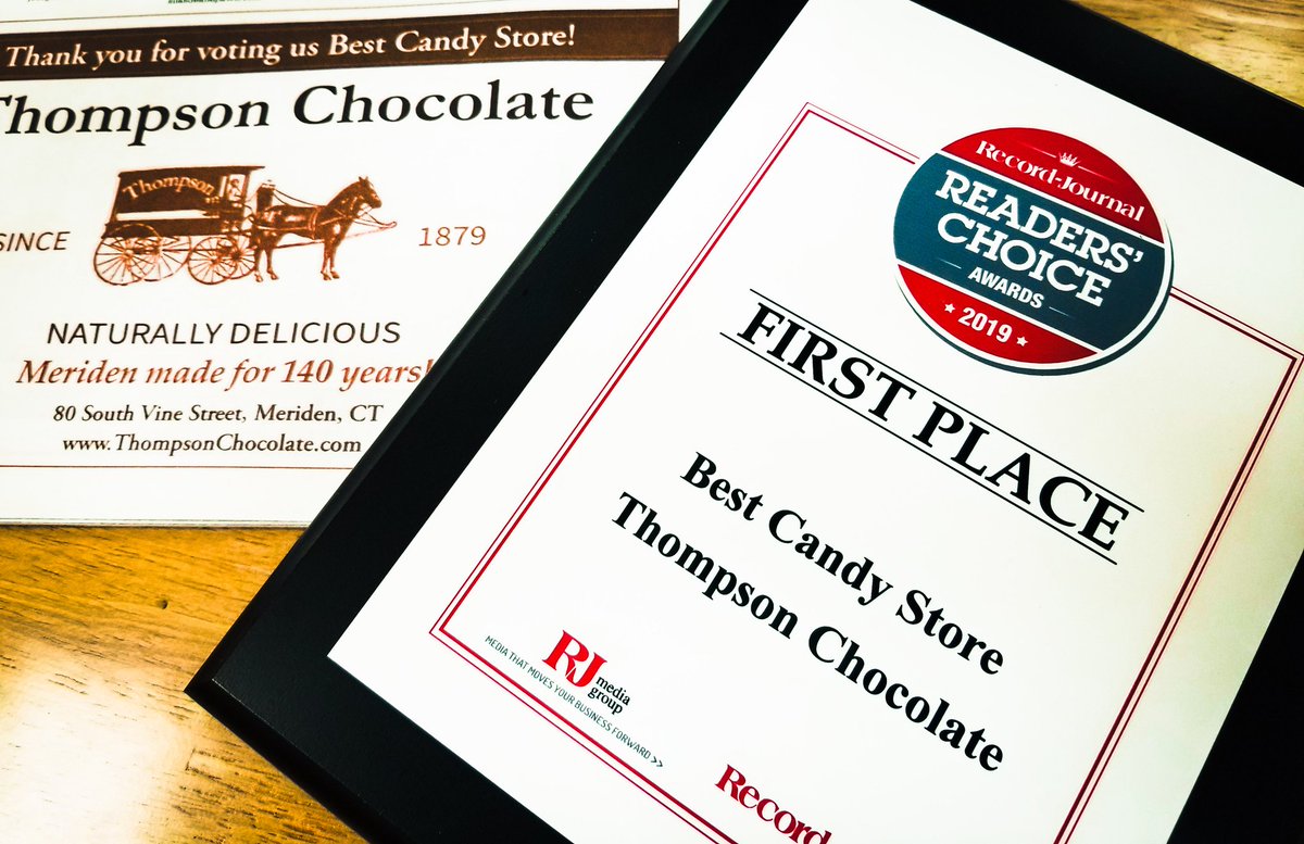 ThompsonChoc's tweet image. Thank you to all who voted us Best Candy Story!!!