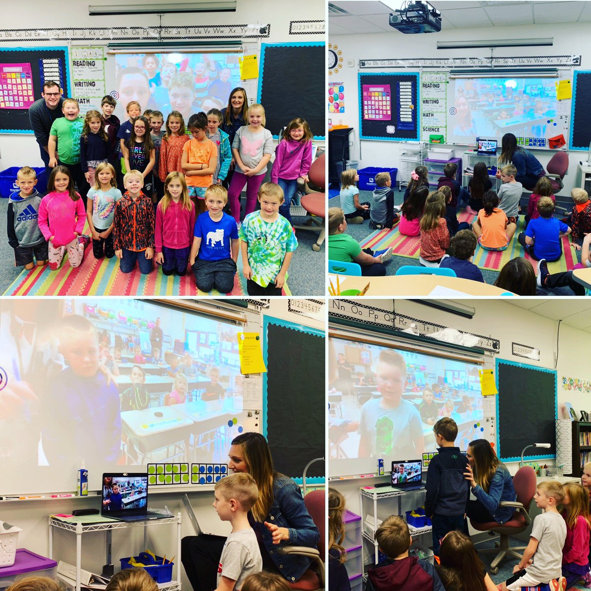 It was such a special @skypeclassroom  connection for @meganwarwick12 & her 2nd graders at @vanmeterschools as they connected with their pen pals from Mrs. Fisher’s 2nd graders at @HighlandLSC in New York. 

Thank you @mdrez07 and @edtechLSC 😊

#vanmeter