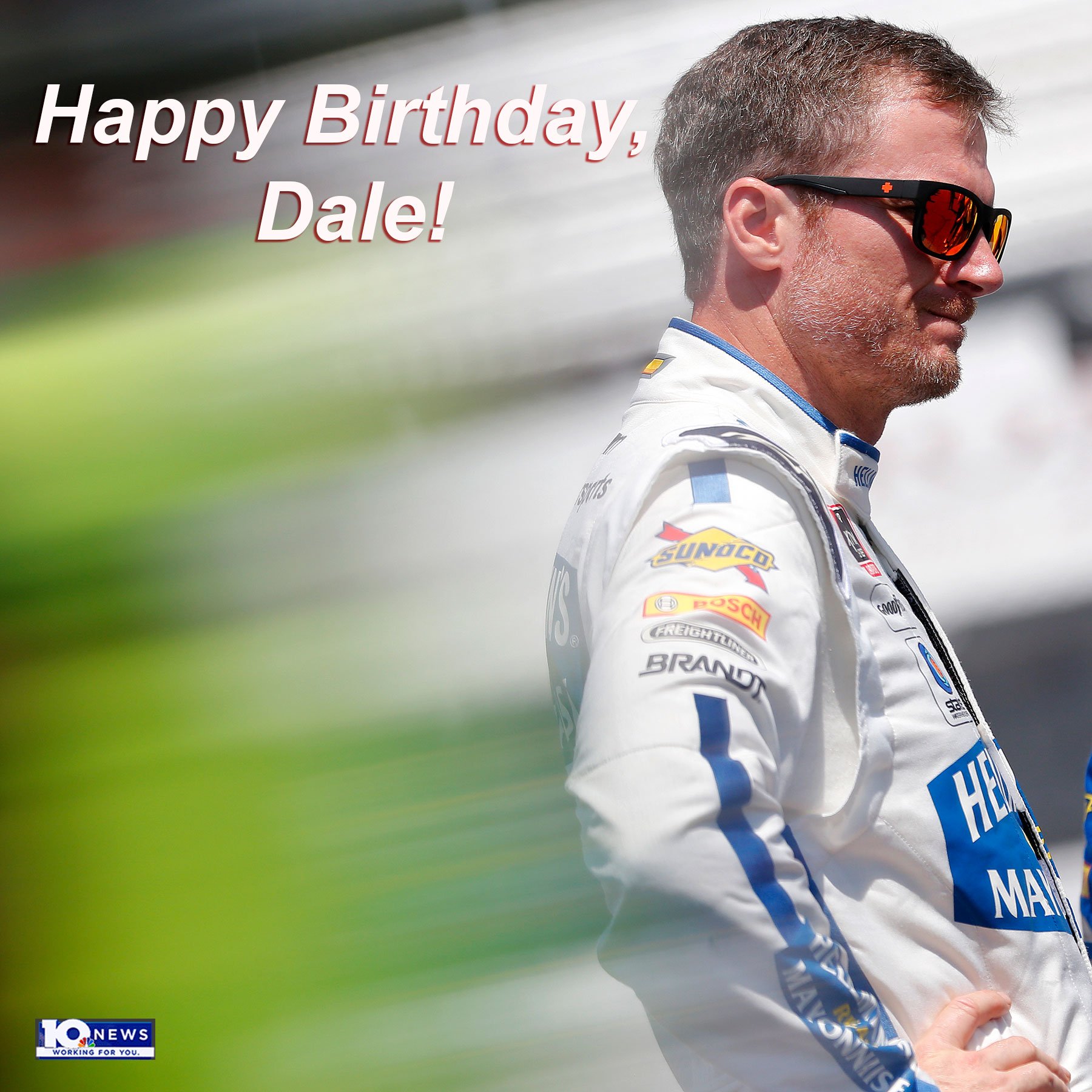 A happy 45th birthday to semi-retired NASCAR driver Dale Earnhardt Jr.! 