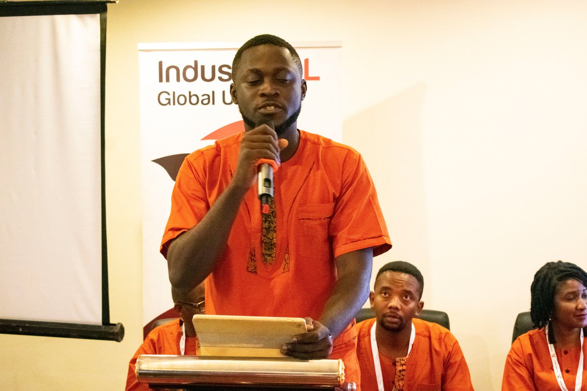 IndustriALL_GU's tweet photo. Youth involved, engaged, leading and dedicated!
The young workers have presented their structure and programme to the conference, with both discipline and passion.
#ALLyouth
#ALLssAfrica https://t.co/4QAyVAMgQZ