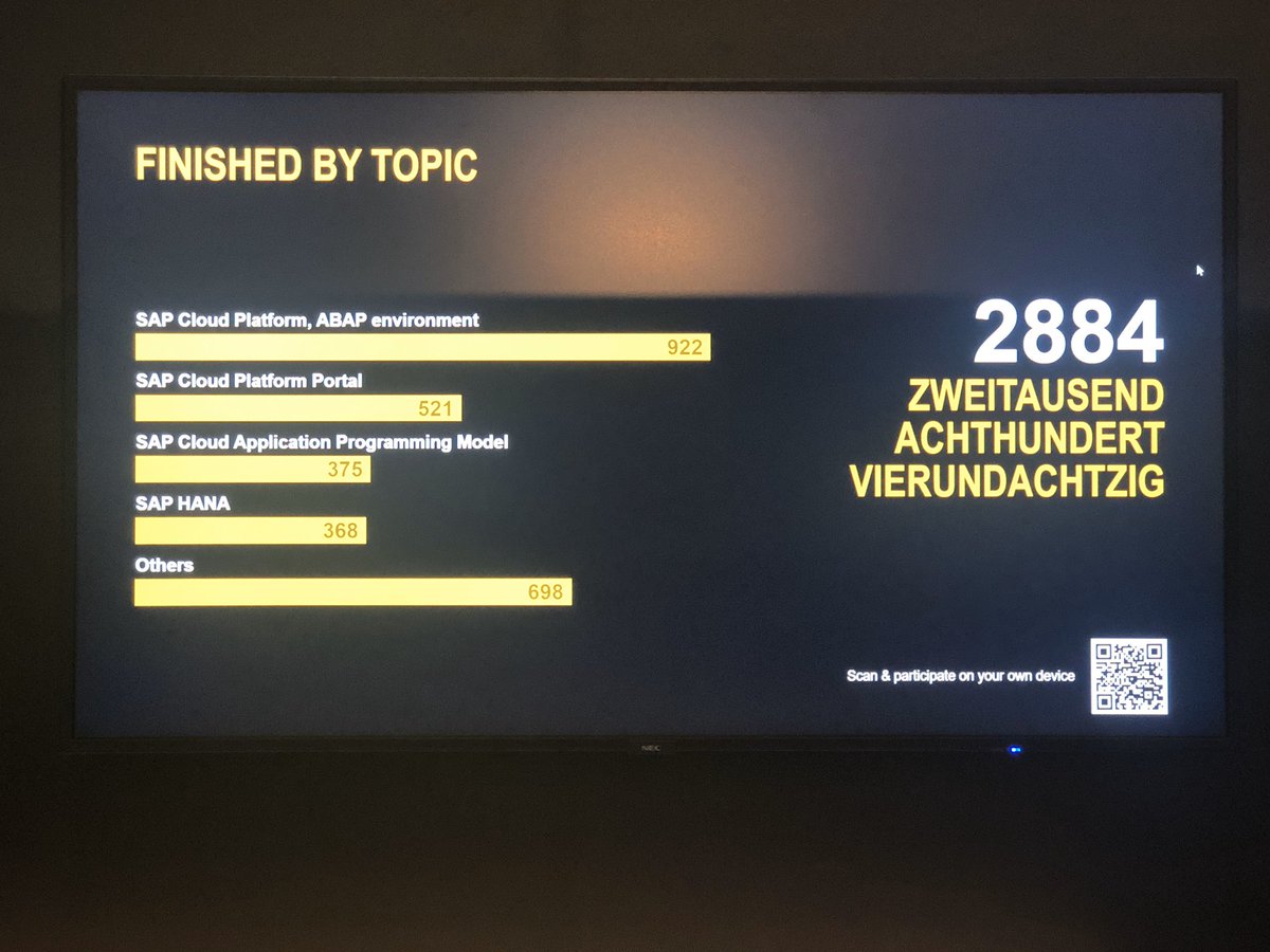 yojibee's tweet image. ABAP wins again 🤩 @karlojkessler @HaraldKuck #SAPTechEd #ABAPCloud #sapdevelopers