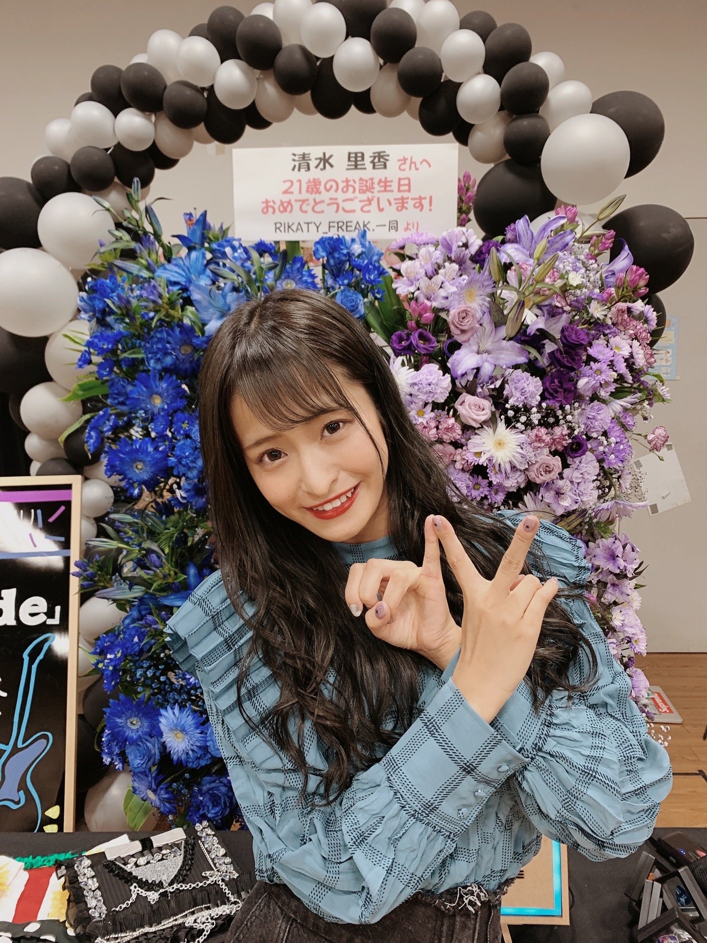 NMB48 清水里香 公式生写真 NMB48 清水里香 公式生写真