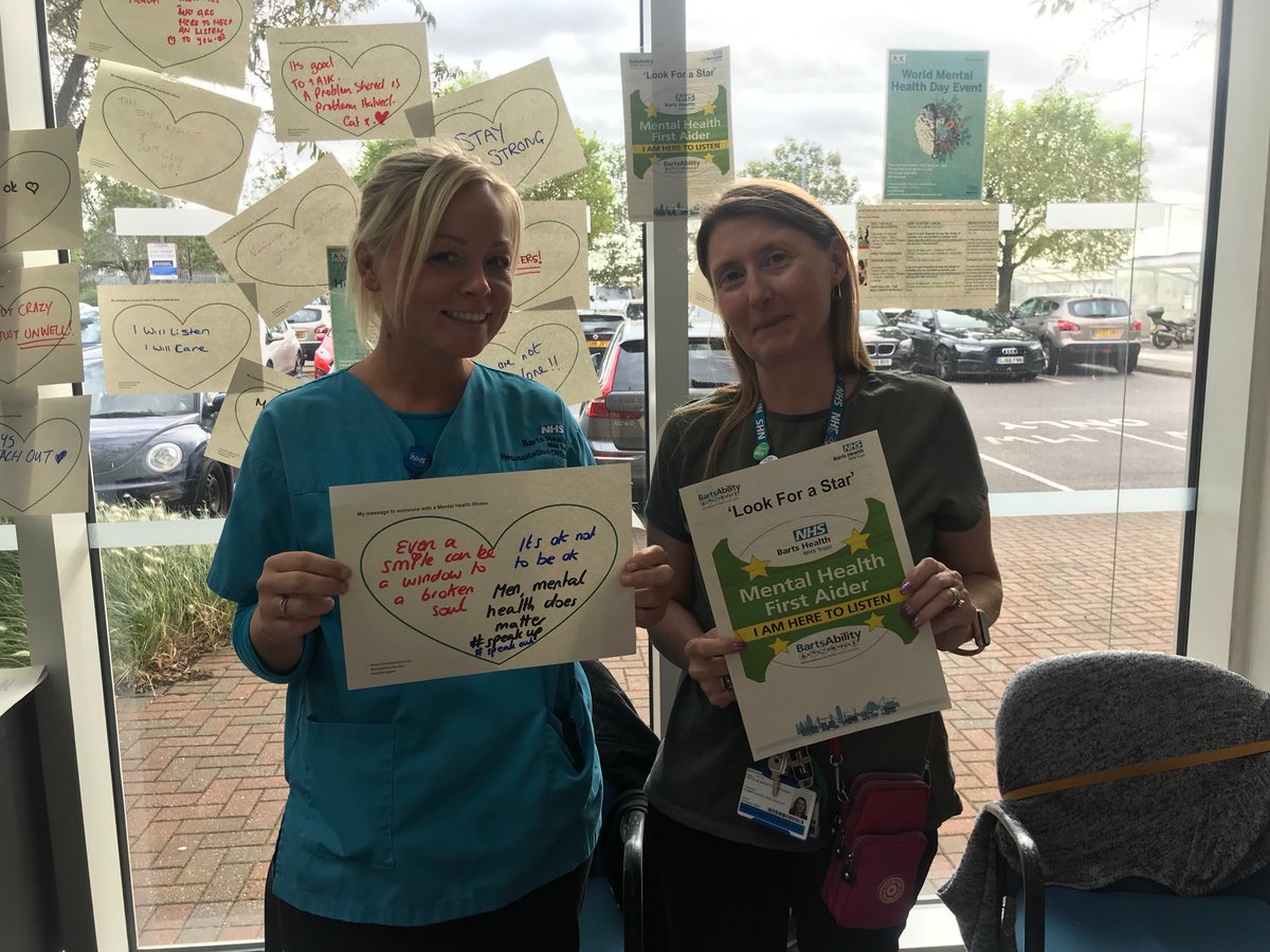“Even a smile can be a window to a broken soul” <a href="/BartsResusTeam/">BartsHealth Resus Team</a> thank you for your support <a href="/Michael_Pantlin/">Michael Pantlin</a> @NewhamHospital <a href="/debbymadden1/">debby madden</a> @arckelso #MHFA
#MentalHealthAwarenessDay2019