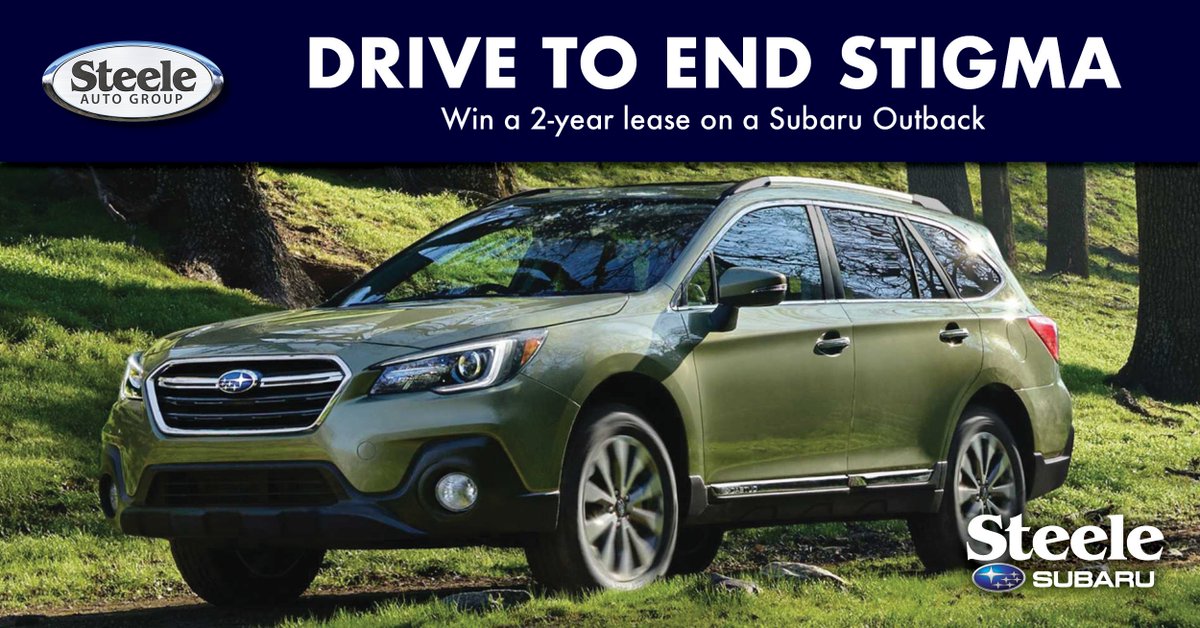 Help <a href="/steeleauto/">Steele Auto Group</a> and @steelesubaru raise $100,000 for The Mental Health Foundation of Nova Scotia and end the stigma surrounding mental illness.

Visit mentalhealthns.ca/drive-to-end-s… for more information!

#steeleautogroup #drivetheendofstigma #letsmakeadifference