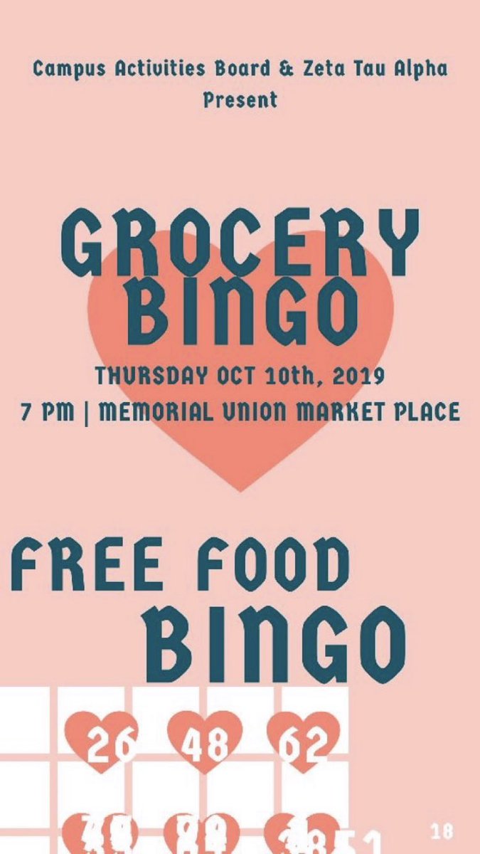 <a href="/WashburnUniv/">Washburn University</a> <a href="/CABatWU/">CAB at Washburn</a> Come to Grocery Bingo tonight!!!