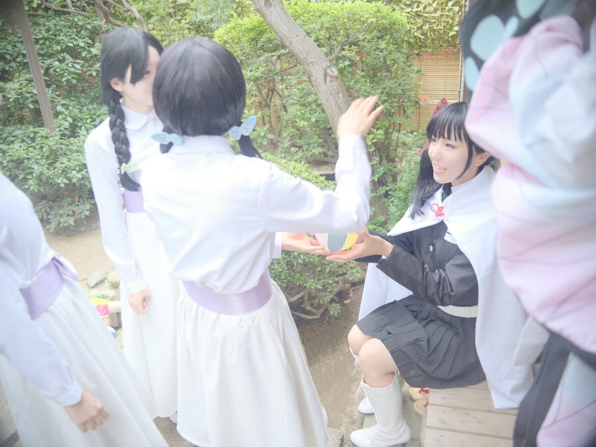 ゆーき しのぶさんの派生衣装めっちゃやる人 0928蝶屋敷併せ 鬼滅の刃 コスプレ 蝶屋敷 守りたい笑顔達 胡蝶しのぶ ゆーき 栗花落カナヲ Mioさん 神崎アオイ Natsuさん 高田なほ アサユキさん 寺田きよ りょうさん 中原すみ キオさん