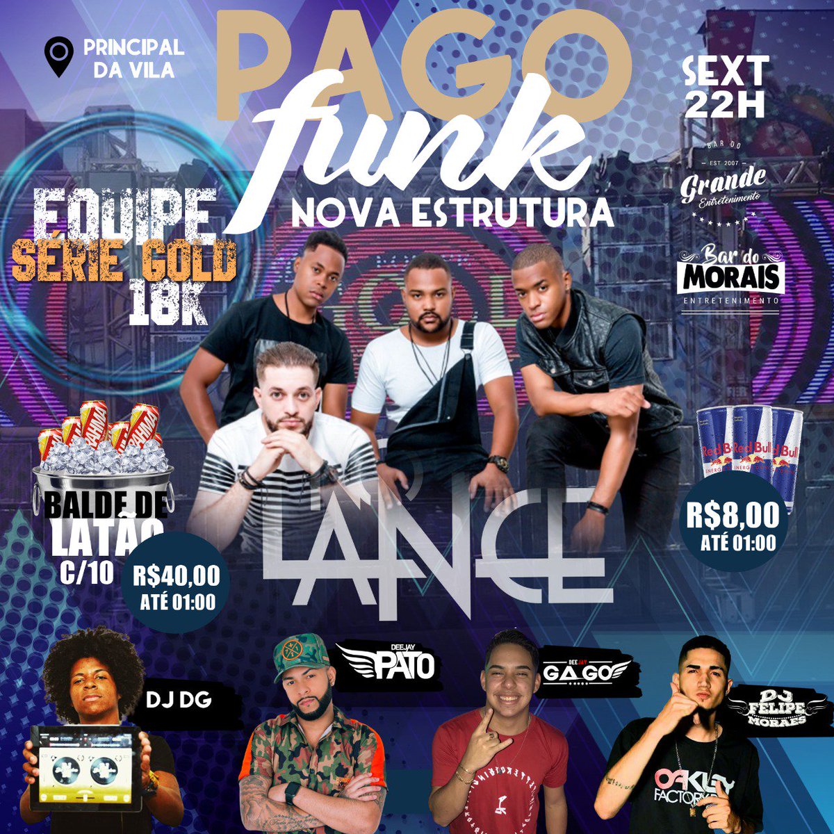 djdgdoquebra's tweet photo. Sexta feira tem o nosso melhor pagofunk da maré 🙊🔊 agora com novidade . equipe serie gold 🔊🔊chama todooo mundoo 🍻🍻
@Morais92117114 
@bardograndeofi 
@VilaDoJoaoOffc https://t.co/4GPK1jH7Hj