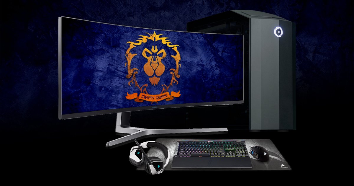 ORIGINPC's tweet image. 🎁 [GAMING PC SETUP GIVEAWAY] 🎁

Enter for a chance to win a PC gaming setup including an ORIGIN PC desktop, @CORSAIR Peripherals, and a Samsung Gaming Monitor from 
@SwiftyiRL!

Enter here: bit.ly/30ZiXGJ