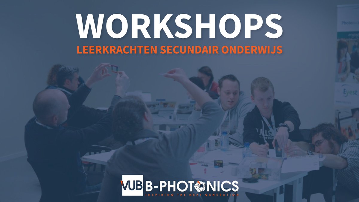 Op zoek naar knallende #wetenschapslessen? 👨‍🔬 Kom inspiratie opdoen voor #STEM-vakken, #natuurwetenschappen of #fysica tijdens onze workshops! 👩‍🏫 Ontdek ze allemaal en schrijf snel in op bit.ly/30ZiJ2l. De plaatsen zijn beperkt!🏃‍♂️ #leerkracht #fotonica #wetenschappen