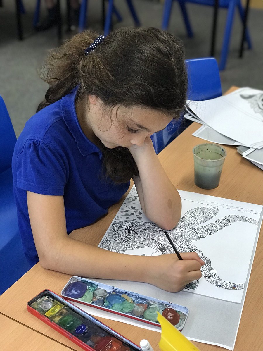 Busy afternoon all KS2 taking part in well being workshops