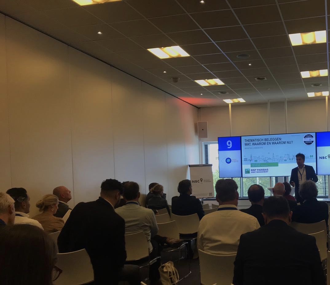 BNPPAM_NL's tweet image. Joep Spoor over thematisch beleggen tijdens het #FFPCongres