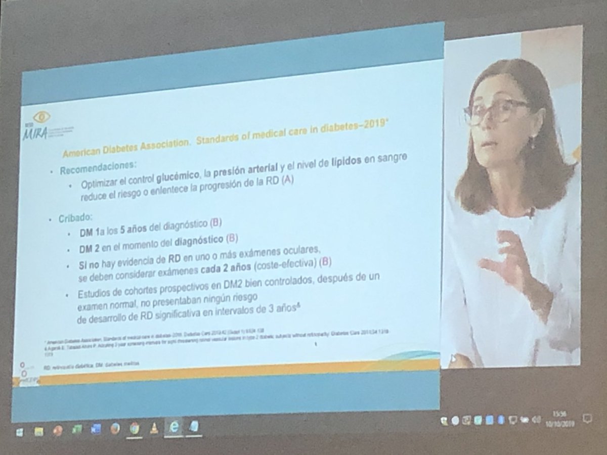 FatimaSdeRus's tweet photo. #MSDMira @saraartola1: Recomendación ADA 2019: Optimizar el control glucemico, la presión arterial y el nivel de lípidos en sangre reduce el riesgo o enlentece la progresión de retinopatia diabética(A). @MSDEspana @RaquelmgmRaquel @jm1972malaga @jzambra @AnaFern64 @JavierSoloeta https://t.co/pWz3bPiyej