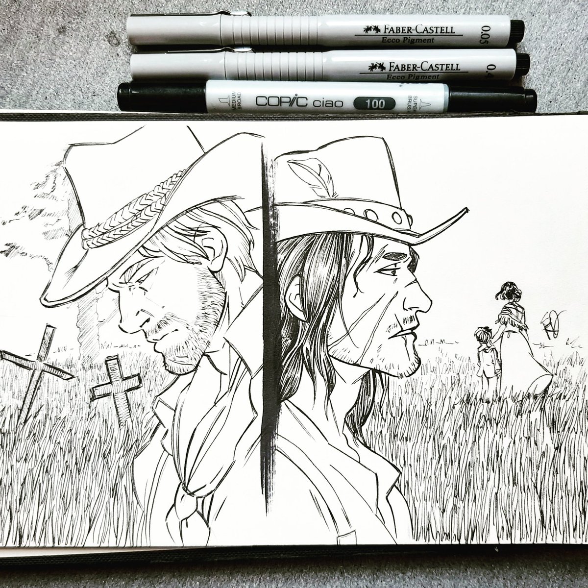 Red Inktober Redemption Day 10: Father.

#reddeadredemption2 #rdr2 #redinktoberredemption #rdr2inktober #inktober2019 #inktober #arthurmorgan #traditionalart #johnmarston 