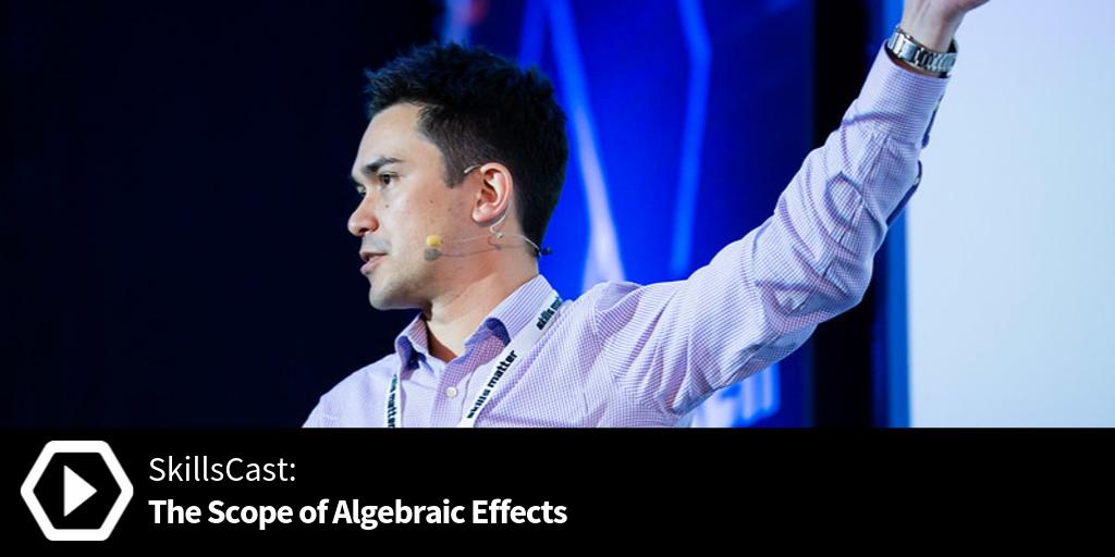 skillsmatter's tweet photo. NEW #haskellx 2019 #SkillsCast: Dr @nicolasgwu introduces scoped effect handlers as a way of expressing operations that are not algebraic.

Check out the video here - https://t.co/jMuaGmDoyK https://t.co/kZmbaioTX2