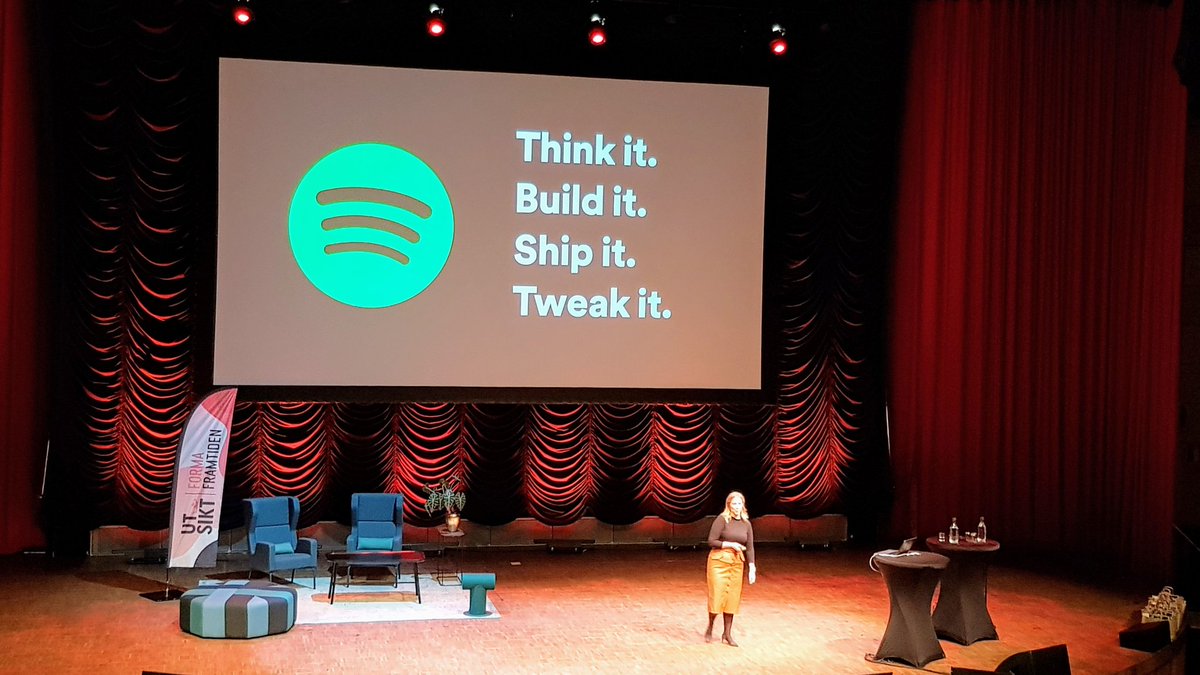 Viktigt med #innovation som en integrerad del i företaget. Spotifys Norden-VD <a href="/Banditdrottning/">Jenny Hermanson</a> inspirerar på #utsikt2019