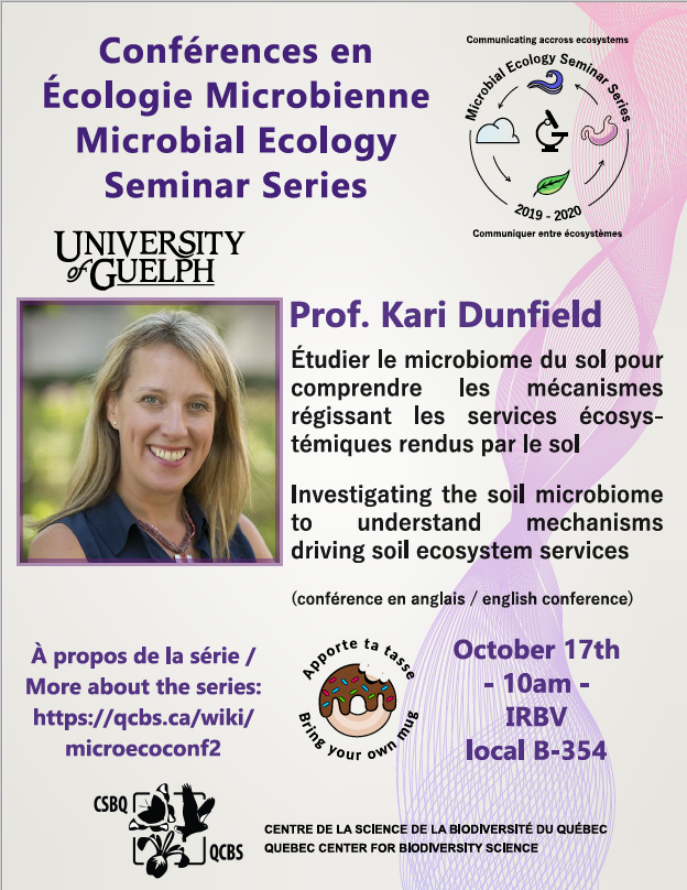 monaparizadeh's tweet photo. ￼Excited to announce that @karidunfield will be our first speaker of the 2nd season of #MicrobialEcology Seminar Series @csbq_qcbs 
She will be talking about “Investigating the #SoilMicrobiome to understand mechanisms driving #SoilEcosystemServices” https://t.co/7o359wCNmT
