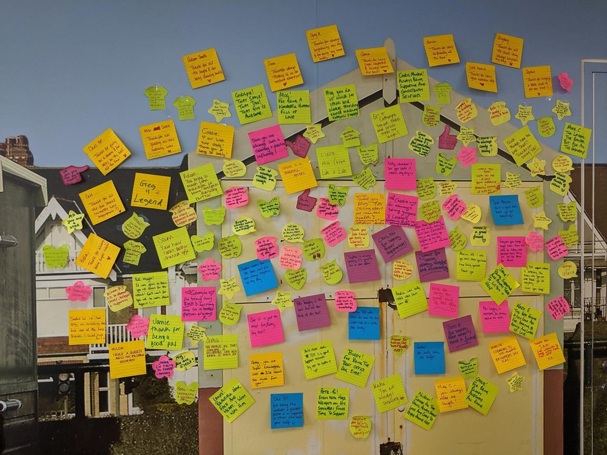 Its #WorldMentalHealthDay and at the TSR offices we have transformed one of our walls into the Beach Hut Wall of Kindness where we are showing our appreciation for all our colleagues.

#MentalHealthAwarenessDay #mentalhealth #Brighton