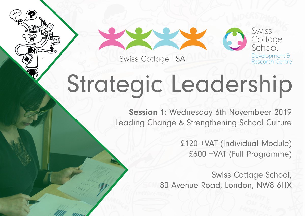 Strategic Leadership

This programme develops the leadership and management skills to promote meaningful whole school improvement.

For more information and to book, visit: swisscottageteachingschool.org.uk/strategicleade…