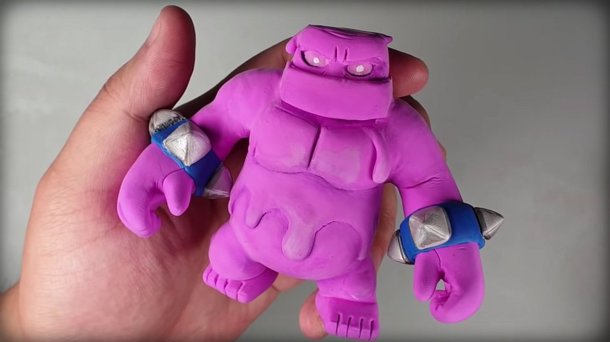 ClashRoyaleES's tweet photo. ¡Mira este Gólem de Elixir hecho en plastilina! 😍
▶️ https://t.co/FgDDtH6ogI https://t.co/9EpAOYcdUd