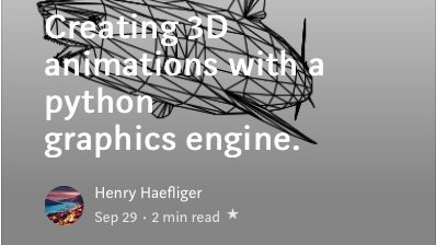 EverydayCode1's tweet image. Read the new extension to our last article to learn about 3D animations in python @ medium.com/everydaycode/c….
#python #python3 #programming #coding #animations #3D #graphics #developer #awesome #tkinter