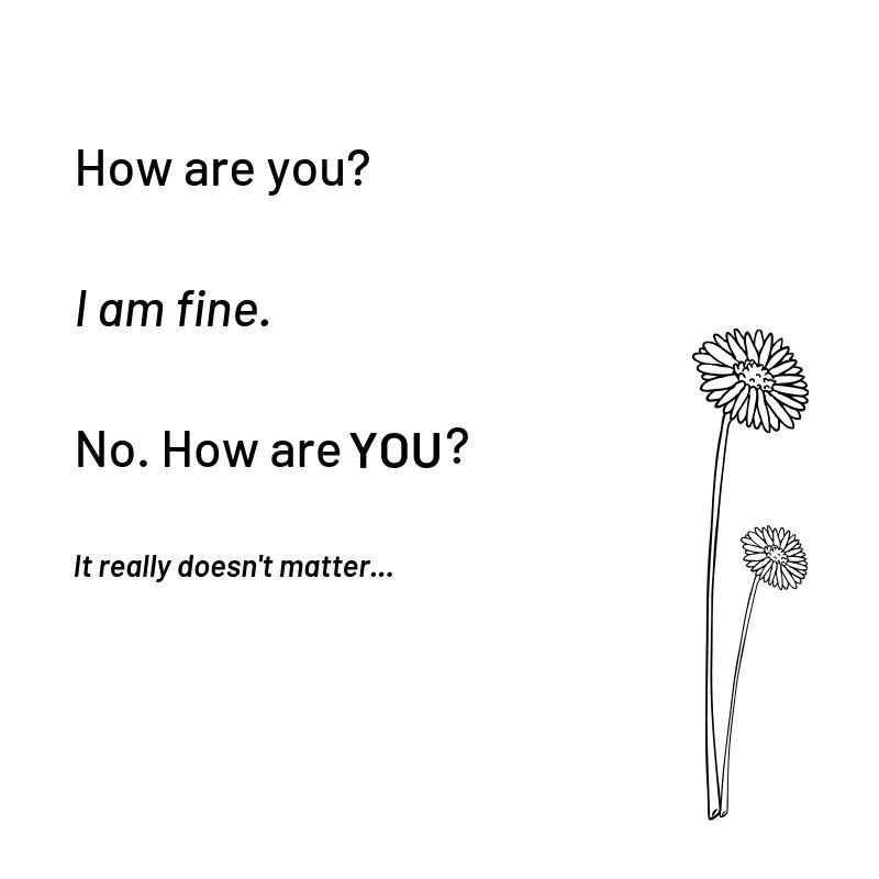 It does matter. This World Mental Health Day ask how your friends and family are doing ‘for real’ and show them that you care. Let’s remove the stigma associated with mental health by being more vocal about it. 

#WorldMentalHealthDay