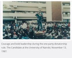 MigunaMiguna's tweet photo. This was my crime: mobilizing and addressing thousands of University of Nairobi students about Moi's one-man and one-party tyranny, repression, brutality, plunder and lawlessness. #RotInHellMoi #NothingToCelebrateKE
#despotsmustfall https://t.co/T88stxsU56