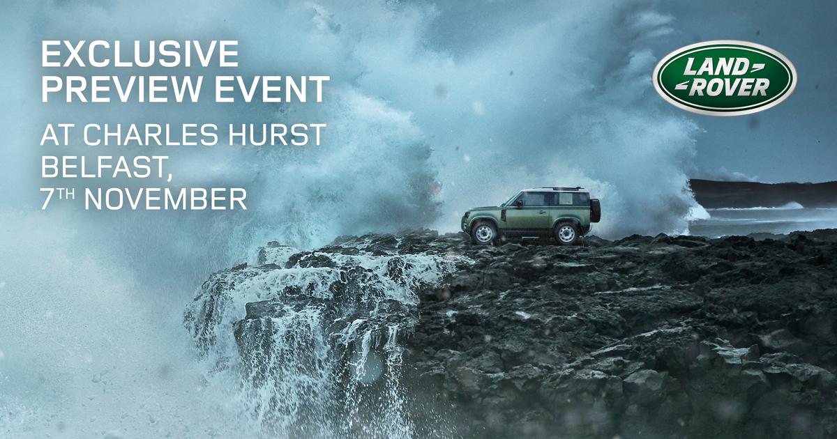 LR_Belfast's tweet photo. Join us for our exclusive #landroverdefender Preview event and celebrate the launch of this unstoppable icon reimagined!  Simply click on the link to register your attendance.  We look foward to seeing you. https://t.co/EWYUh7DehS https://t.co/XGKq72ccyB