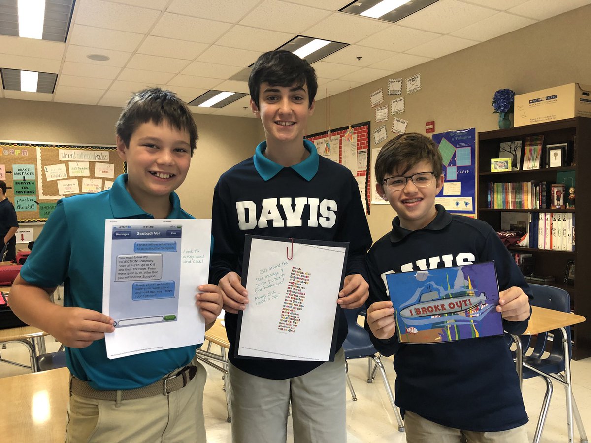 MrsHerrinMath's tweet image. All 3 groups were able to free Nemo! #davis6