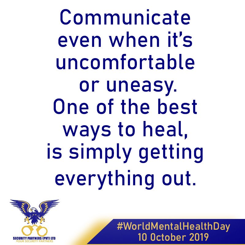 secpatzw's tweet image. Reach out to someone today. Ask how they are. Tell them how you&apos;re feeling. There&apos;s always someone that is willing to listen. ❤️#WorldMentalHealthDay #WorldMentalHealthDay2019 #yoursecuritypartner #Security #Bulawayo #Zimbabwe #africans