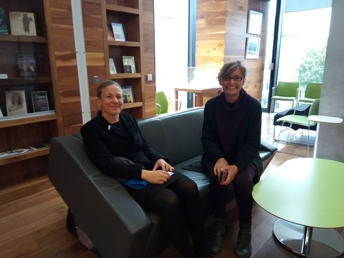 @ultrasue200 and @ruth_brennan in conversation pre-launch of @foodsmartdublin project. #localseafood #CulturalHeritage @belongingtosea